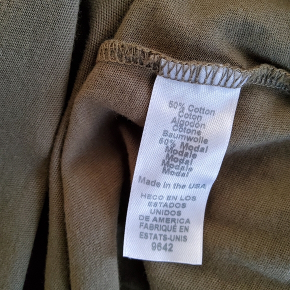 Michael Stars Solange Tie Waist Knot Maxi Knit Tank Dress XS Olive Green New - Picture 7 of 8